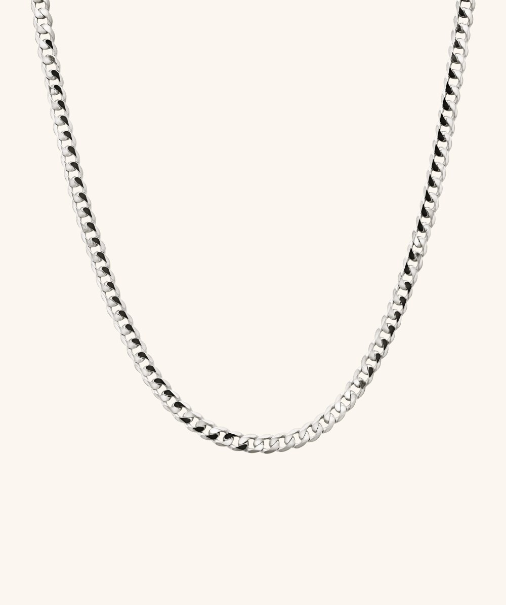 Mejuri Flat Curb Chain Necklace - Sterling Silver Canada Store