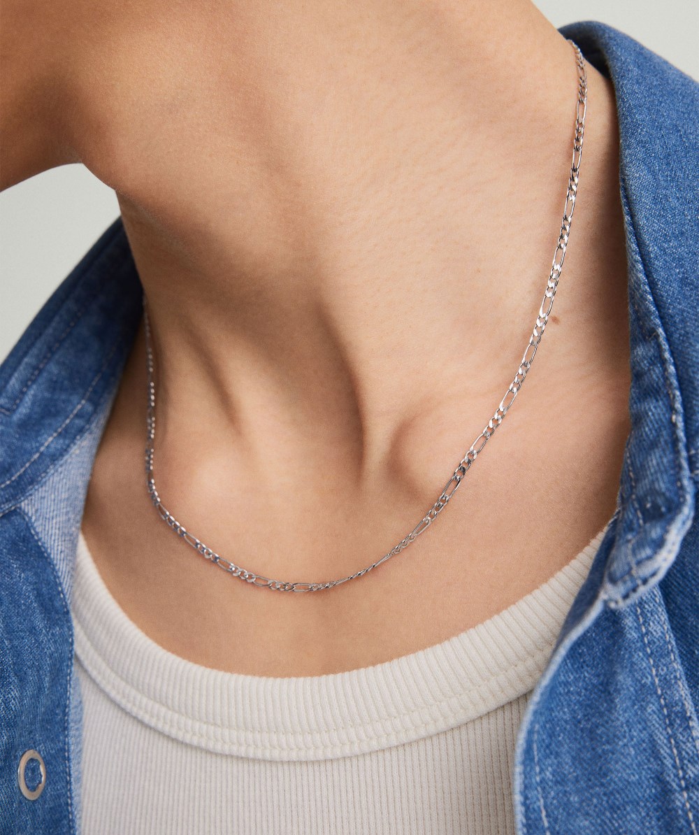 Mejuri Figaro Chain Necklace - Sterling Silver Canada Store