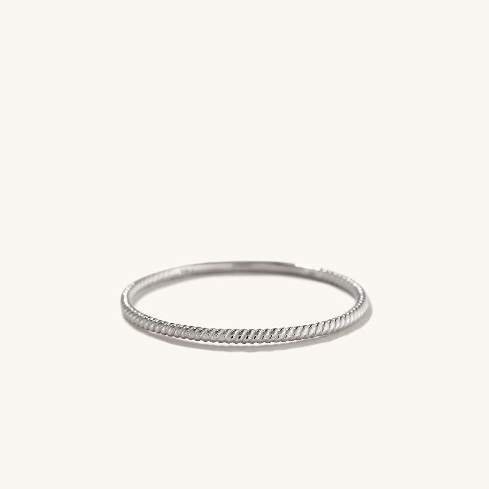 Mejuri Twist Ring - 14k White Gold Canada Store