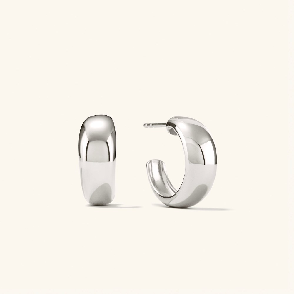Mejuri D?me Hoops - Sterling Silver Canada Store