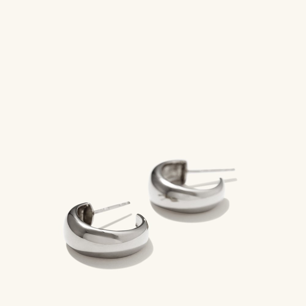 Mejuri D?me Hoops - Sterling Silver Canada Store