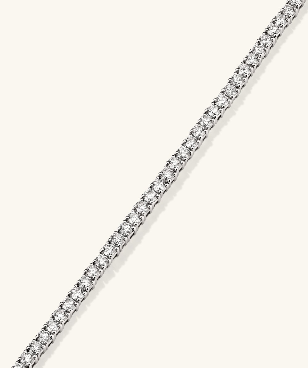 Mejuri Lab Grown Diamond Tennis Necklace 2.5mm - 14k White Gold Canada Store