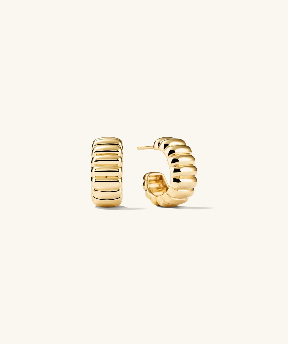 Mejuri Charlotte Bold Hoops - Gold Vermeil Canada Store