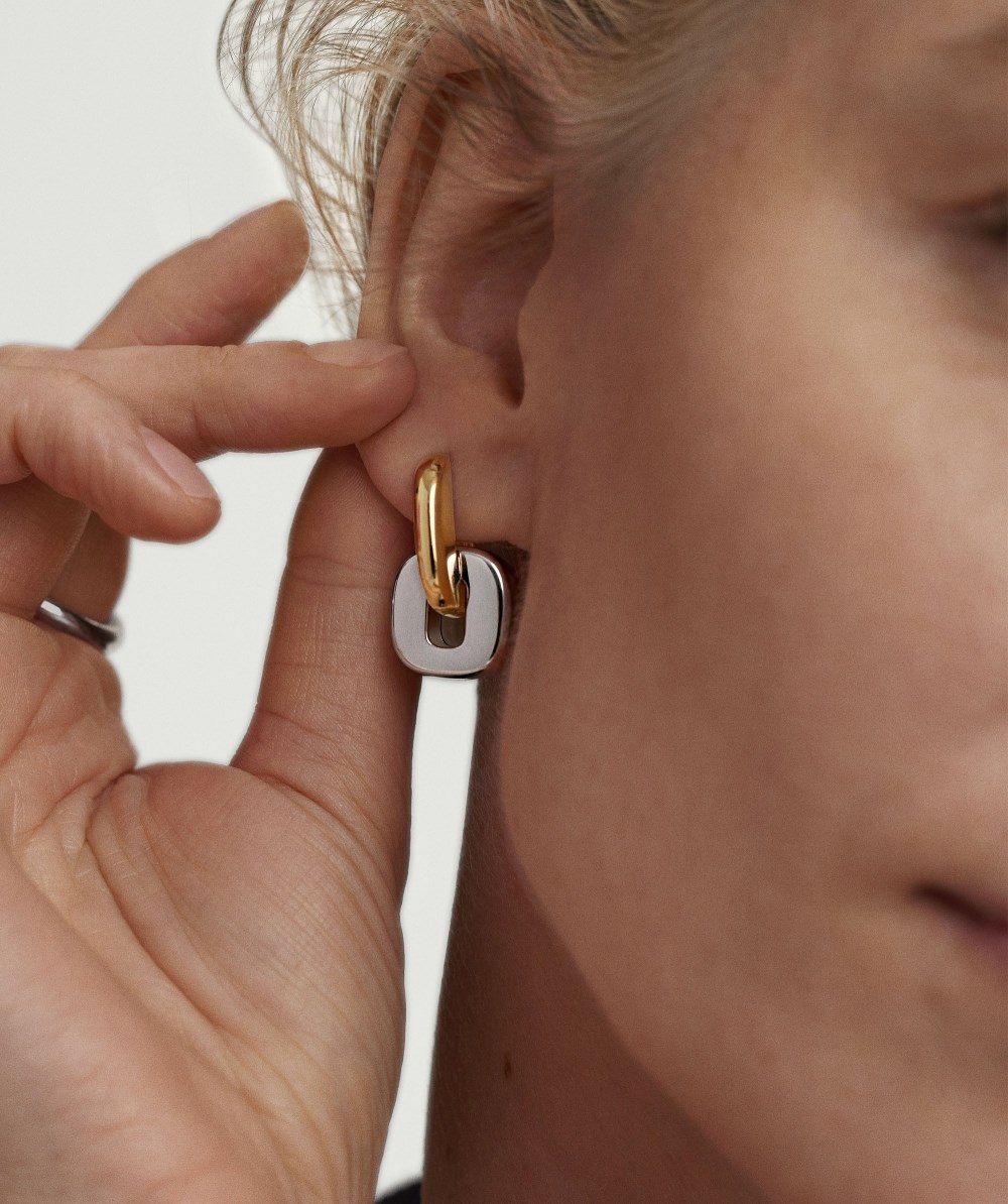Mejuri Stevie Hoops - Gold Vermeil, Sterling Silver Canada Store