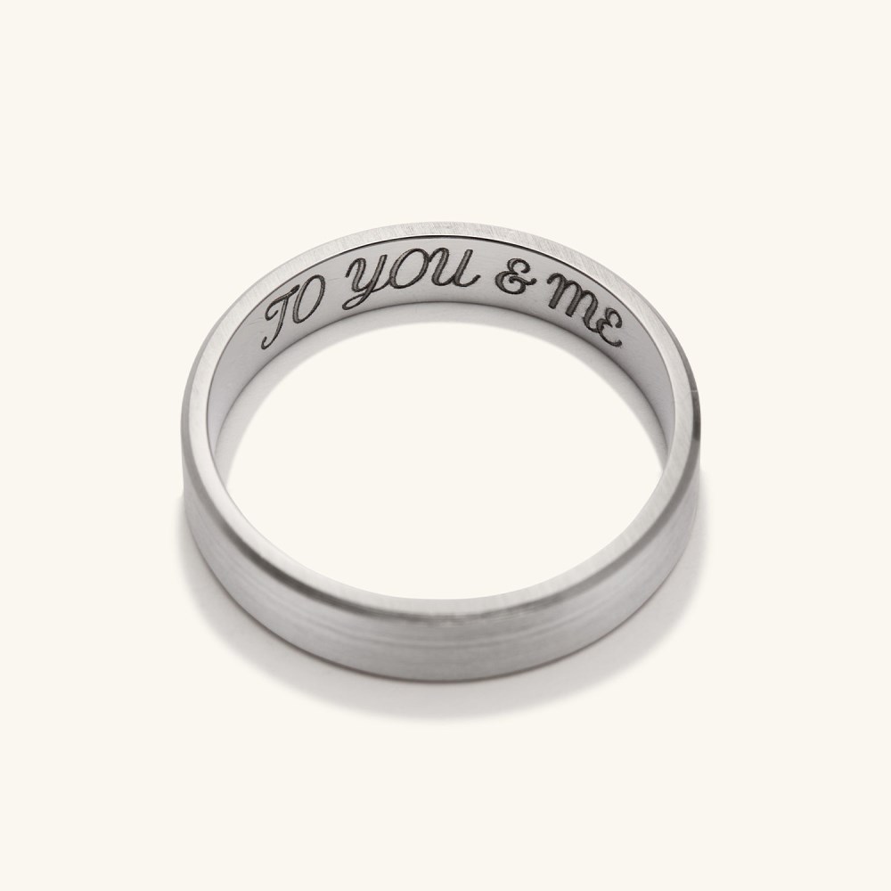 Mejuri 4mm Smooth Band - Titanium Canada Store