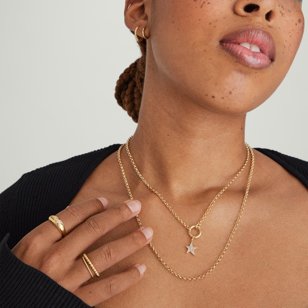 Mejuri Rolo Chain Charm Necklace - 14k Yellow Gold Canada Store