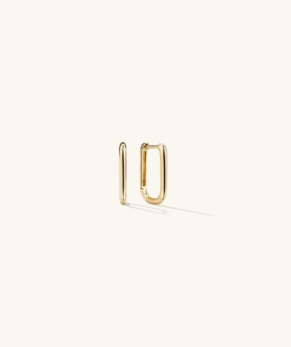 Mejuri Small U Hoops - 14k Yellow Gold Canada Store