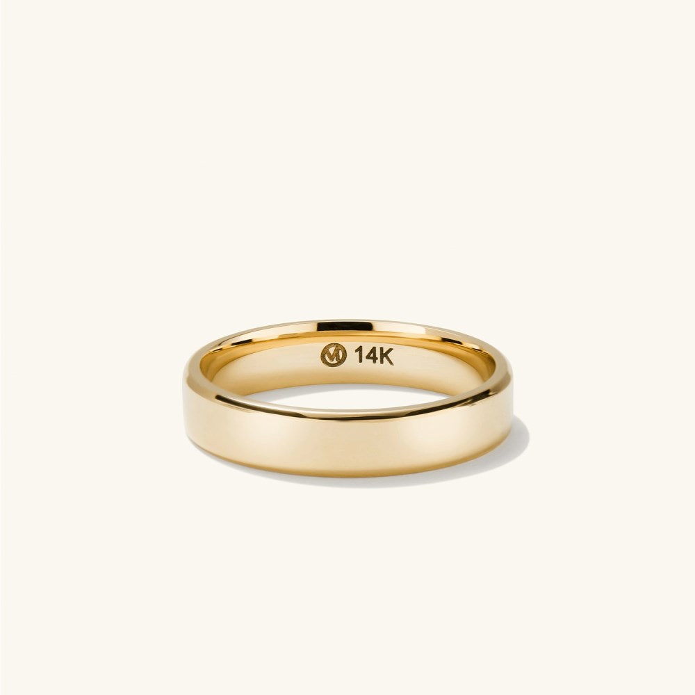 Mejuri 4mm Smooth Band - 14k Yellow Gold Canada Store