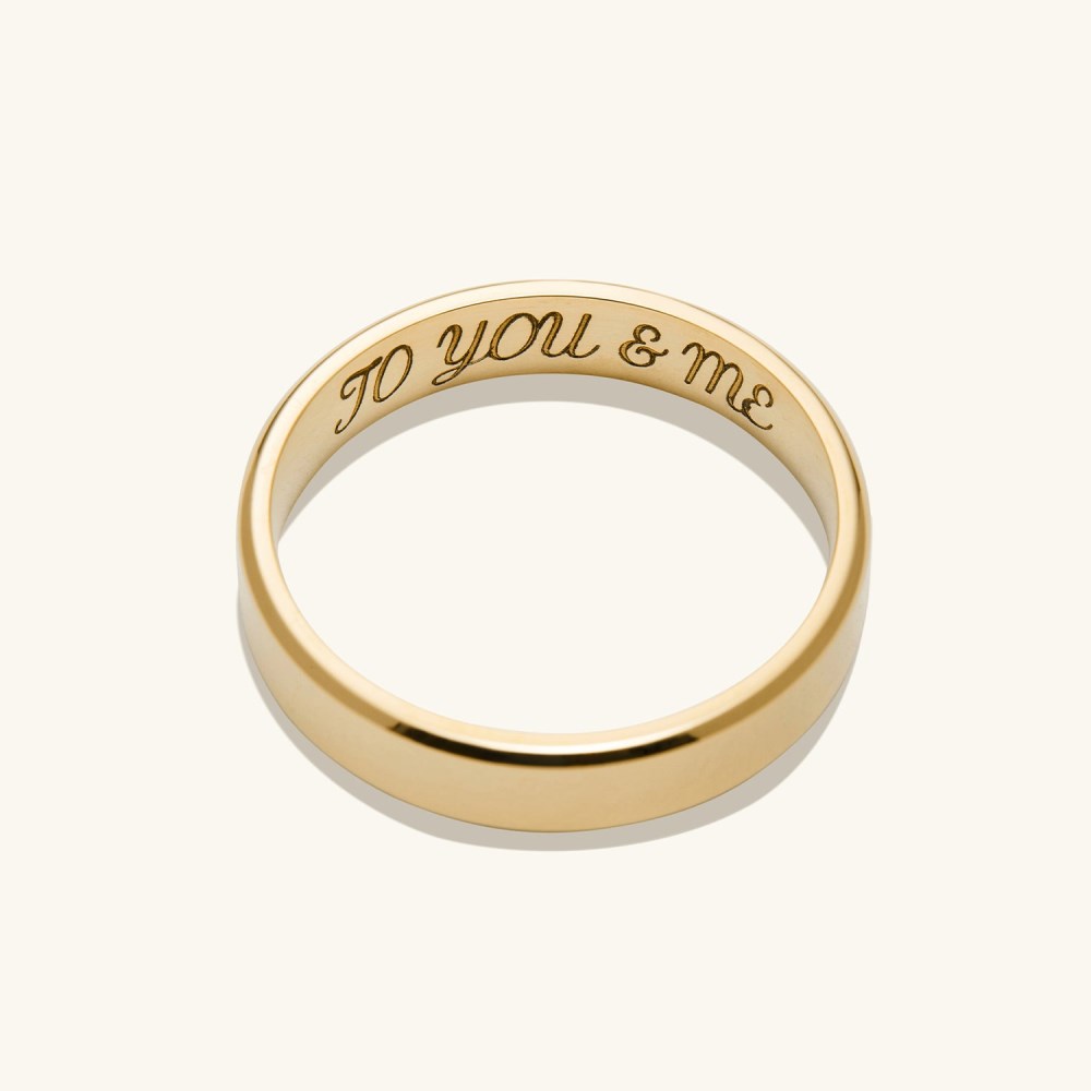 Mejuri 4mm Smooth Band - 14k Yellow Gold Canada Store