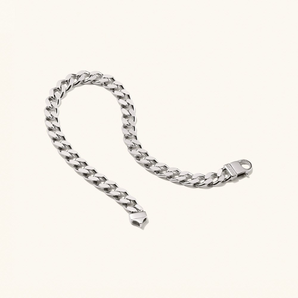 Mejuri 5mm Curb Chain Bracelet - Sterling Silver Canada Store