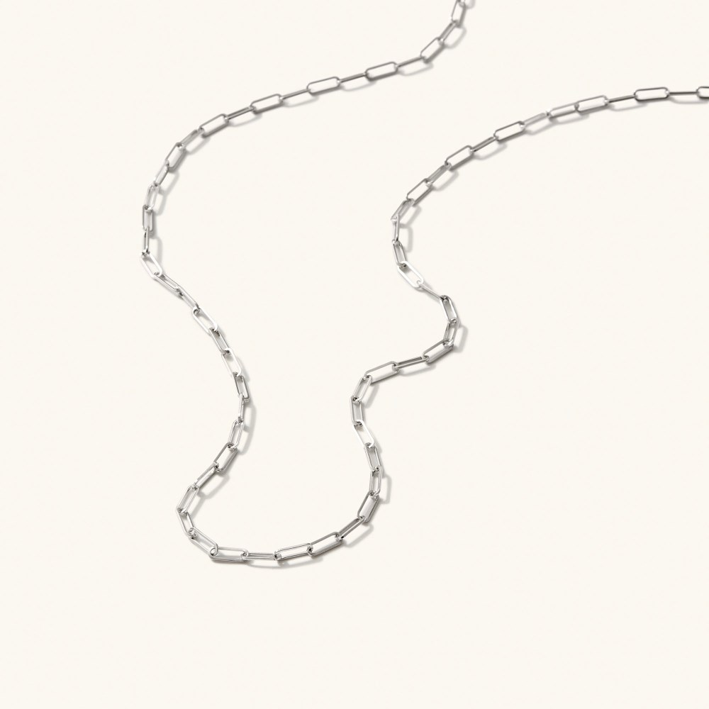 Mejuri Boyfriend Bold Chain Necklace - 14k White Gold Canada Store