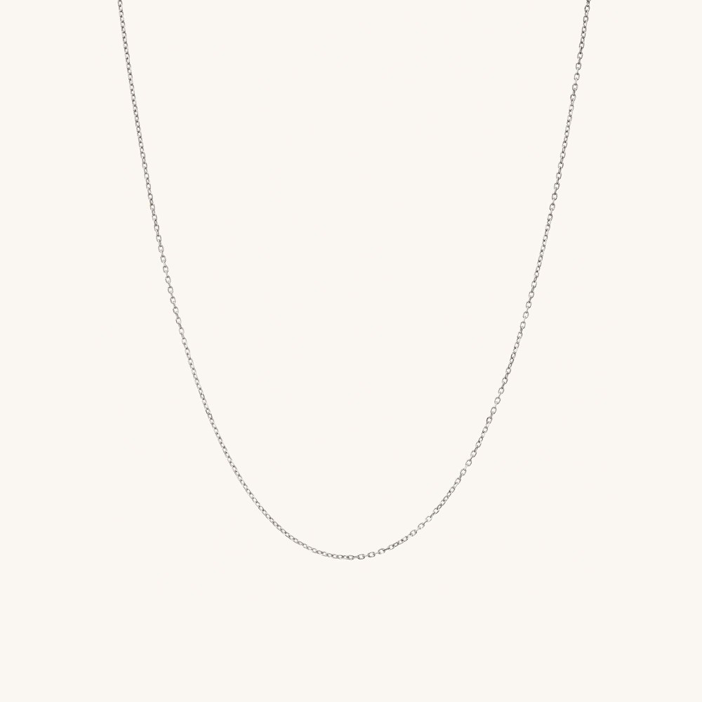 Mejuri Chain Necklace - 14k White Gold Canada Store