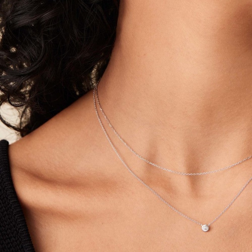 Mejuri Chain Necklace - 14k White Gold Canada Store