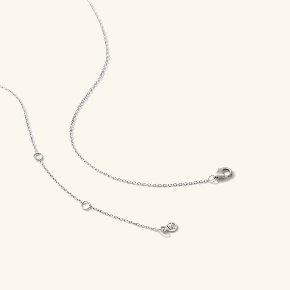 Mejuri Chain Necklace - 14k White Gold Canada Store