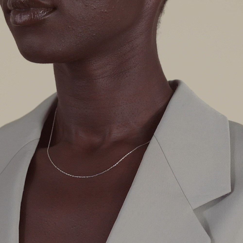 Mejuri Chain Necklace - 14k White Gold Canada Store
