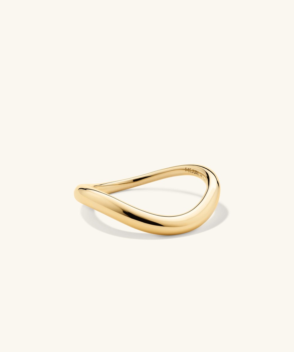 Mejuri D?me Figure Slim Ring - 14k Yellow Gold Canada Store