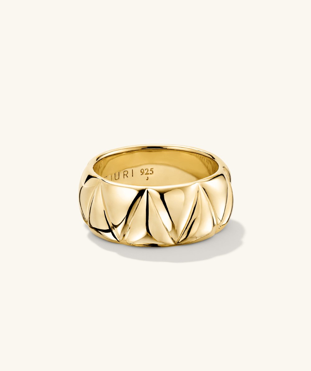 Mejuri Patra Chunky Ring - Gold Vermeil Canada Store