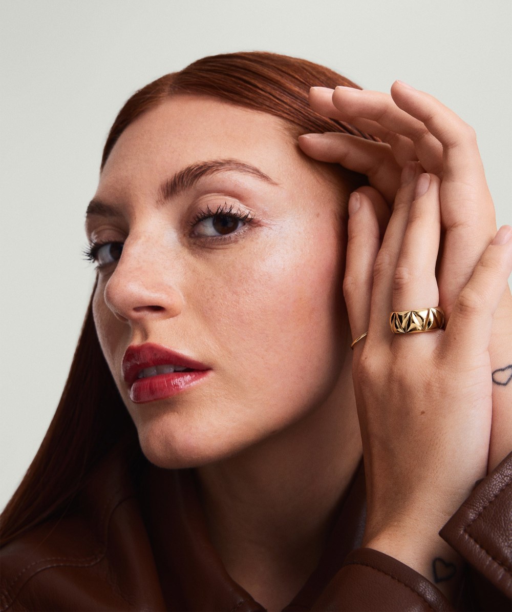 Mejuri Patra Chunky Ring - Gold Vermeil Canada Store