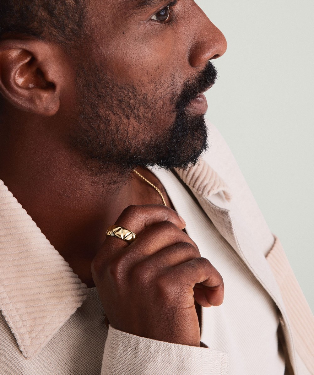 Mejuri Patra Chunky Ring - Gold Vermeil Canada Store