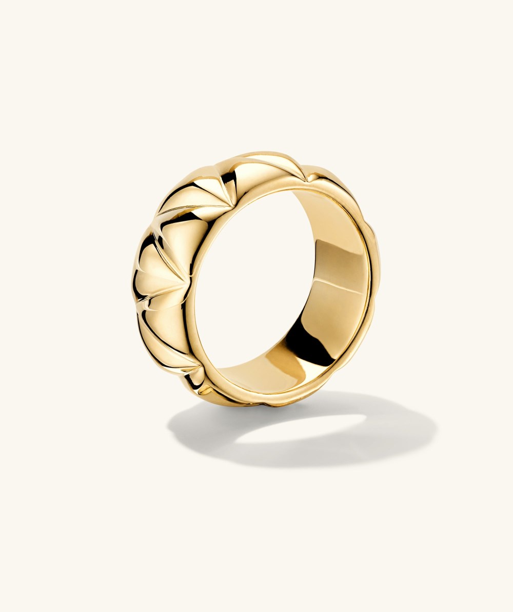 Mejuri Patra Chunky Ring - Gold Vermeil Canada Store