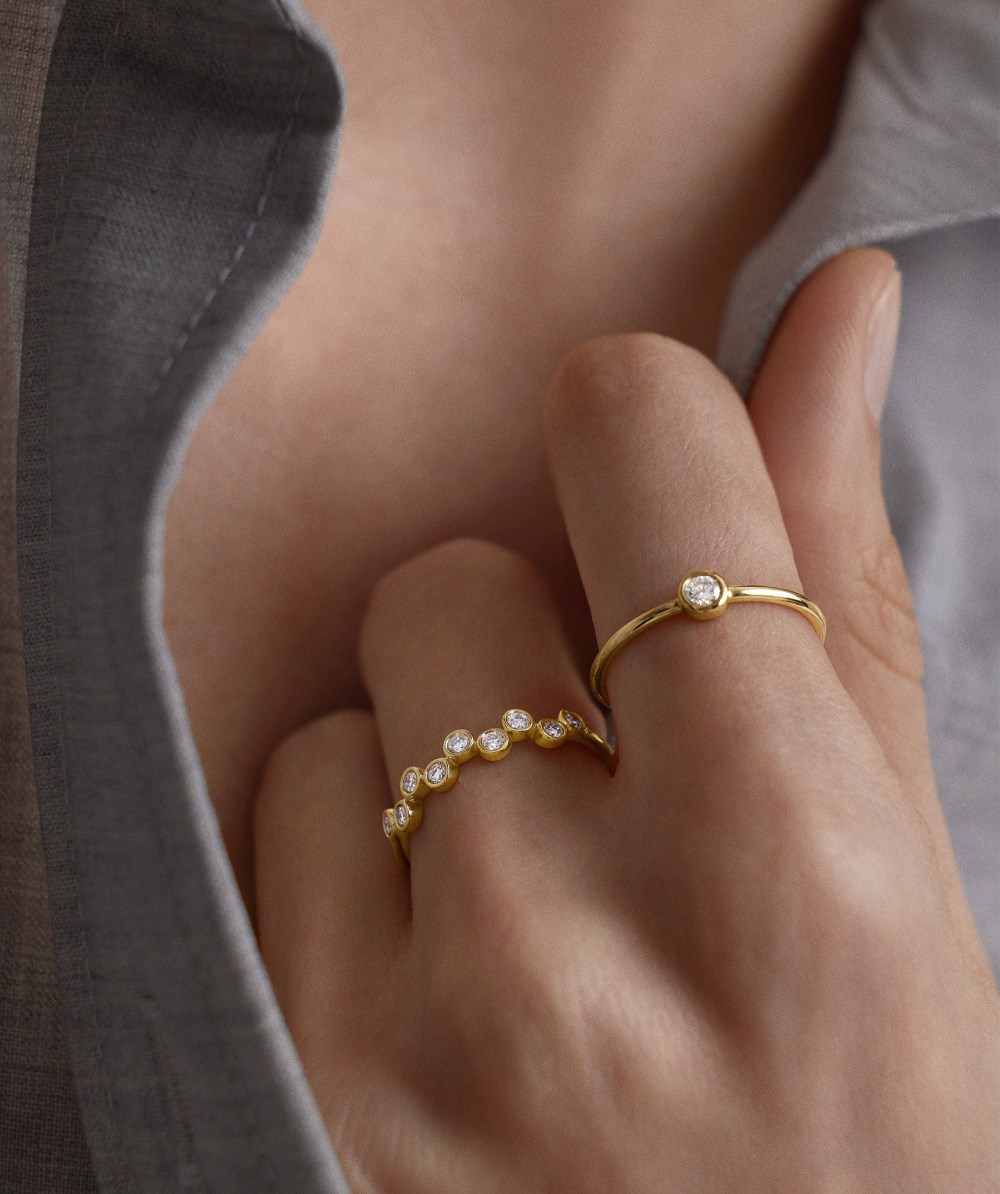 Mejuri Lab Grown Diamond Solo Ring - 14k Yellow Gold Canada Store