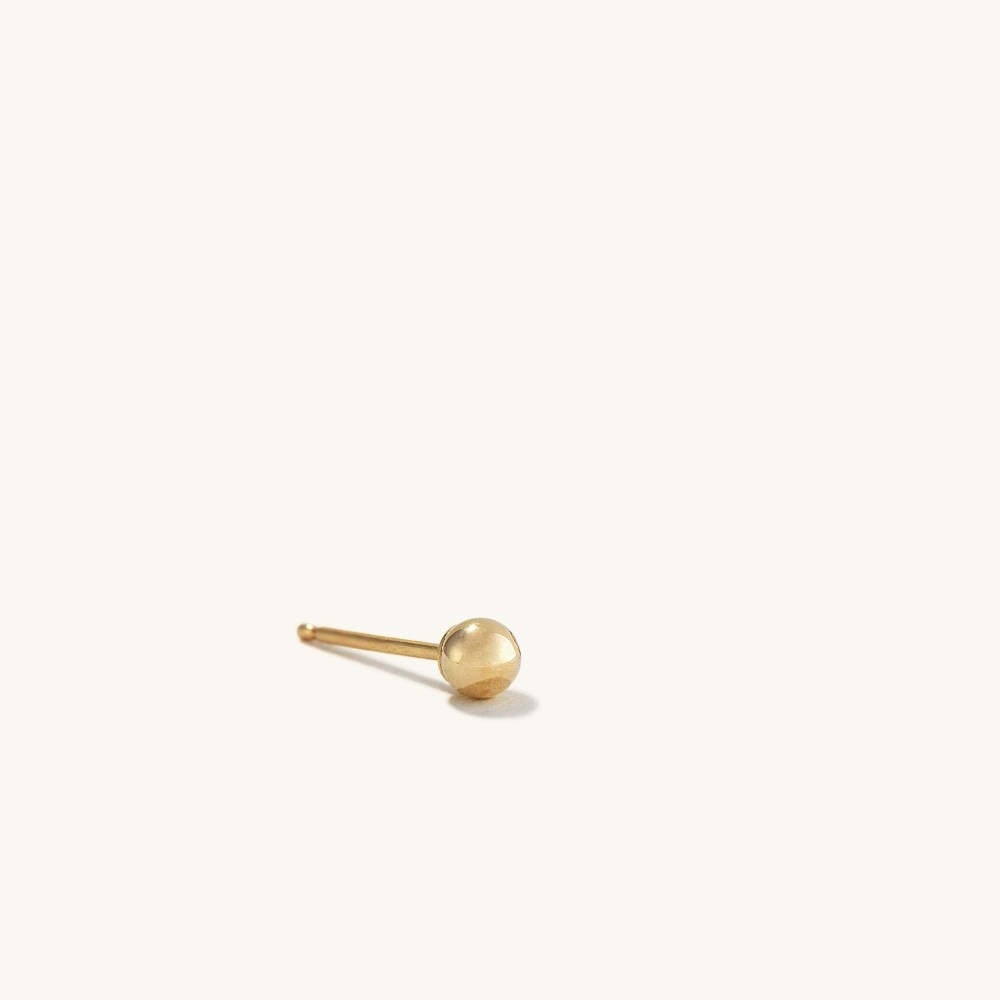 Mejuri Single Sphere Stud - 14k Yellow Gold Canada Store
