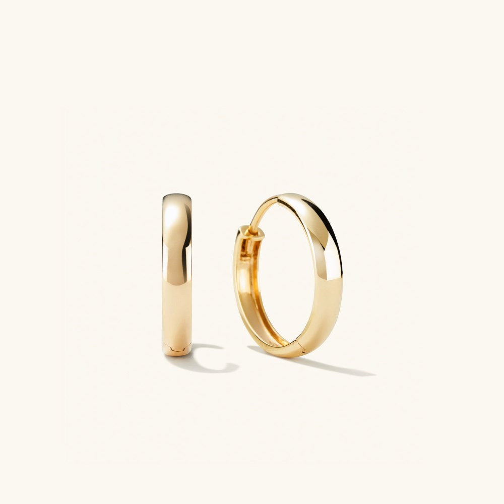Mejuri Bold Medium Hoops - 14k Yellow Gold Canada Store