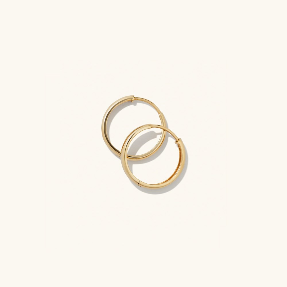 Mejuri Bold Medium Hoops - 14k Yellow Gold Canada Store