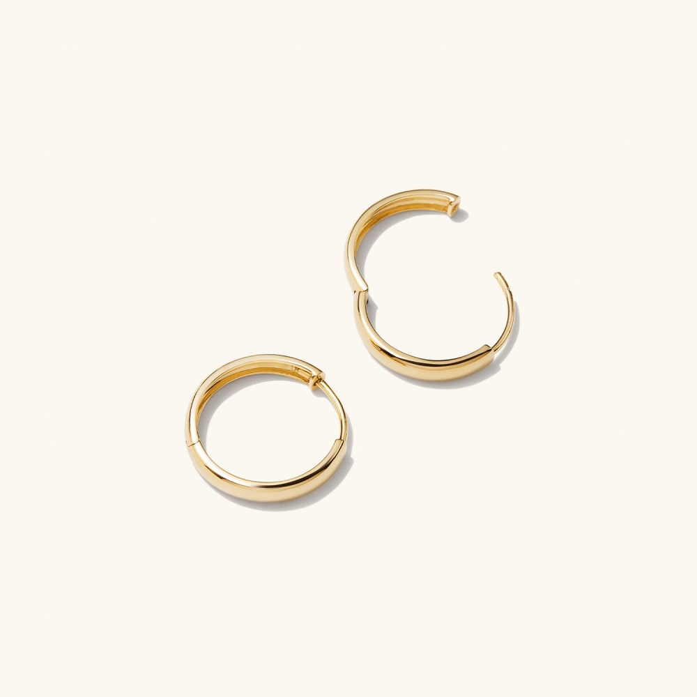 Mejuri Bold Medium Hoops - 14k Yellow Gold Canada Store