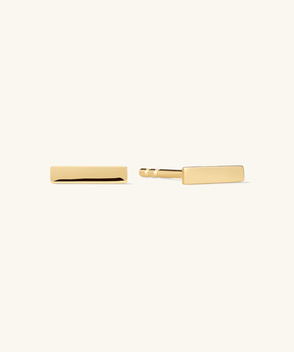 Mejuri Bar Studs - 14k Yellow Gold Canada Store