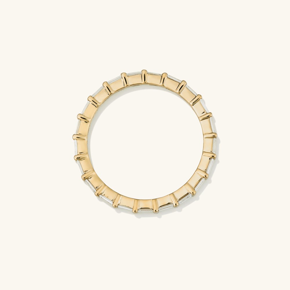 Mejuri Baguette Diamond Eternity Band - 14k Yellow Gold Canada Store