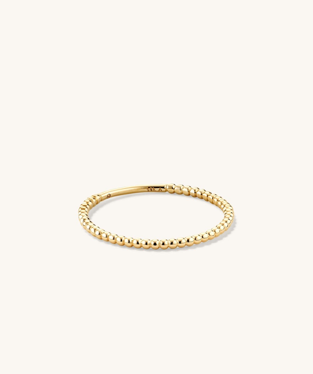 Mejuri Beaded Ring - 14k Yellow Gold Canada Store