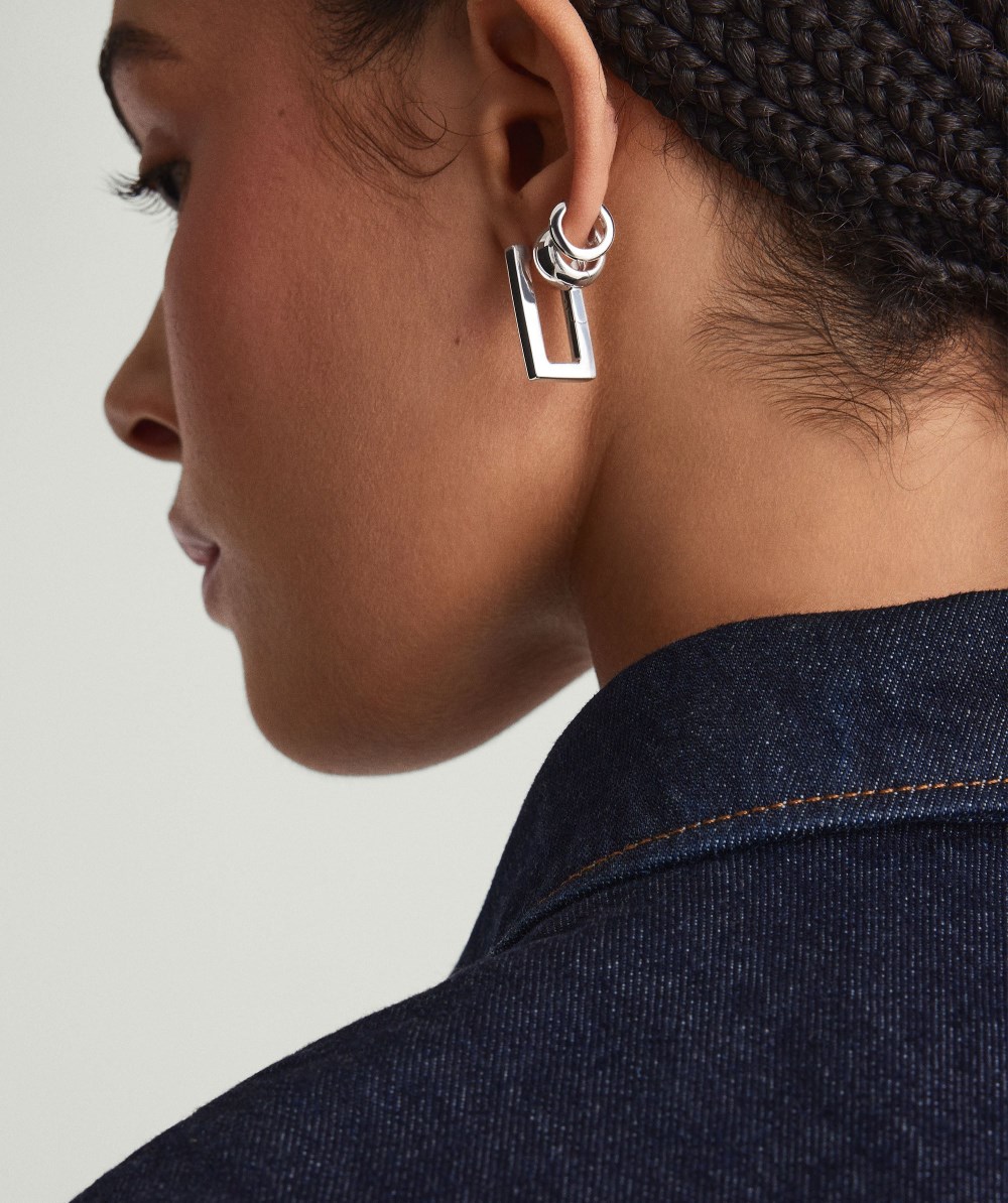 Mejuri Block Large Hoops - Sterling Silver Canada Store