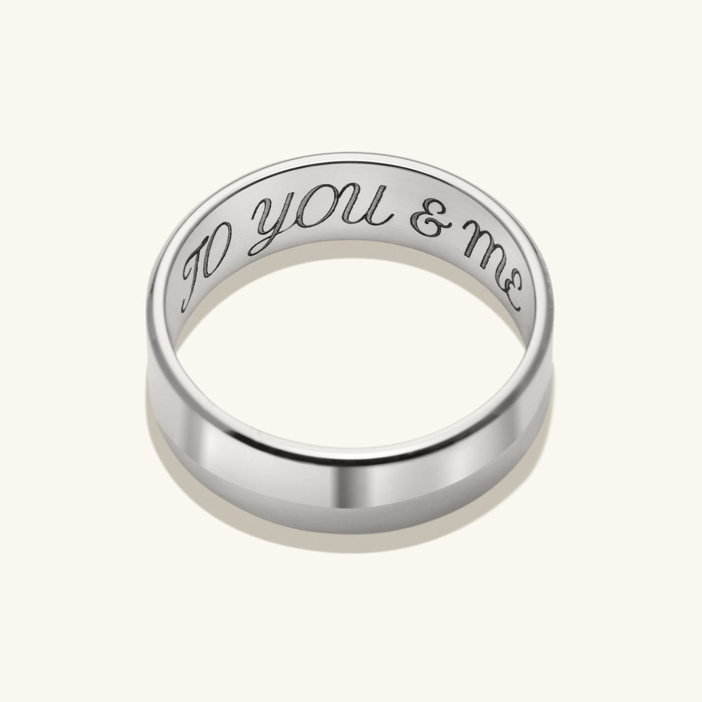 Mejuri 6mm Smooth Band - 14k White Gold Canada Store