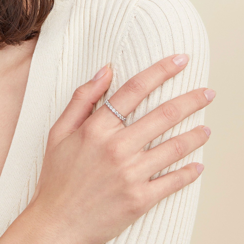 Mejuri Bold Diamond Eternity Ring - 14k White Gold Canada Store