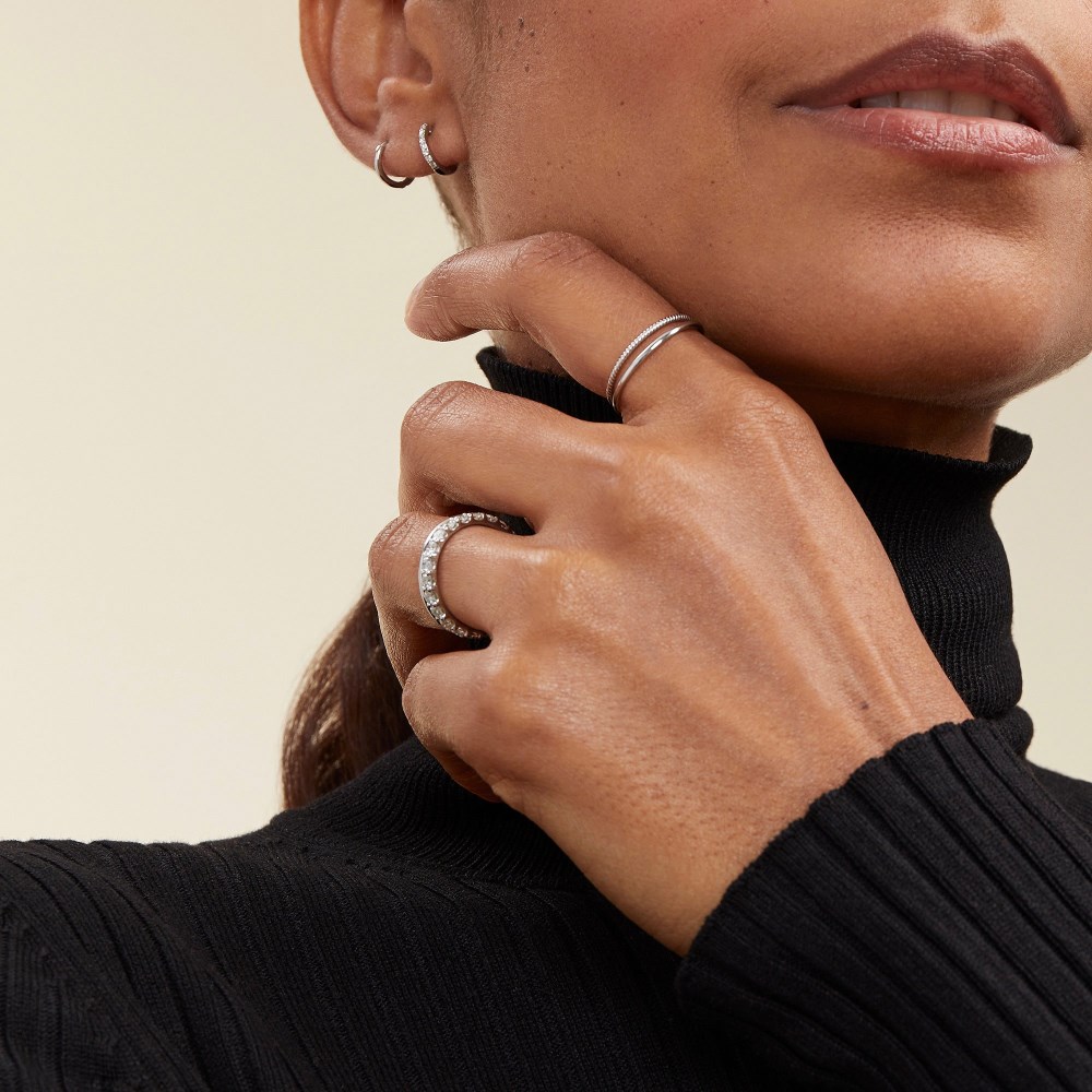 Mejuri Bold Diamond Eternity Ring - 14k White Gold Canada Store