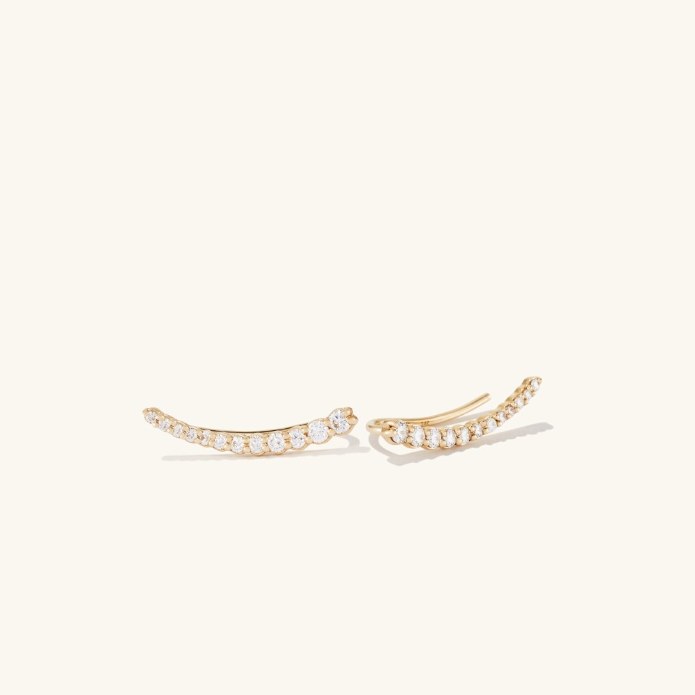 Mejuri Pavﾨﾦ Diamond Climbers - 14k Yellow Gold Canada Store