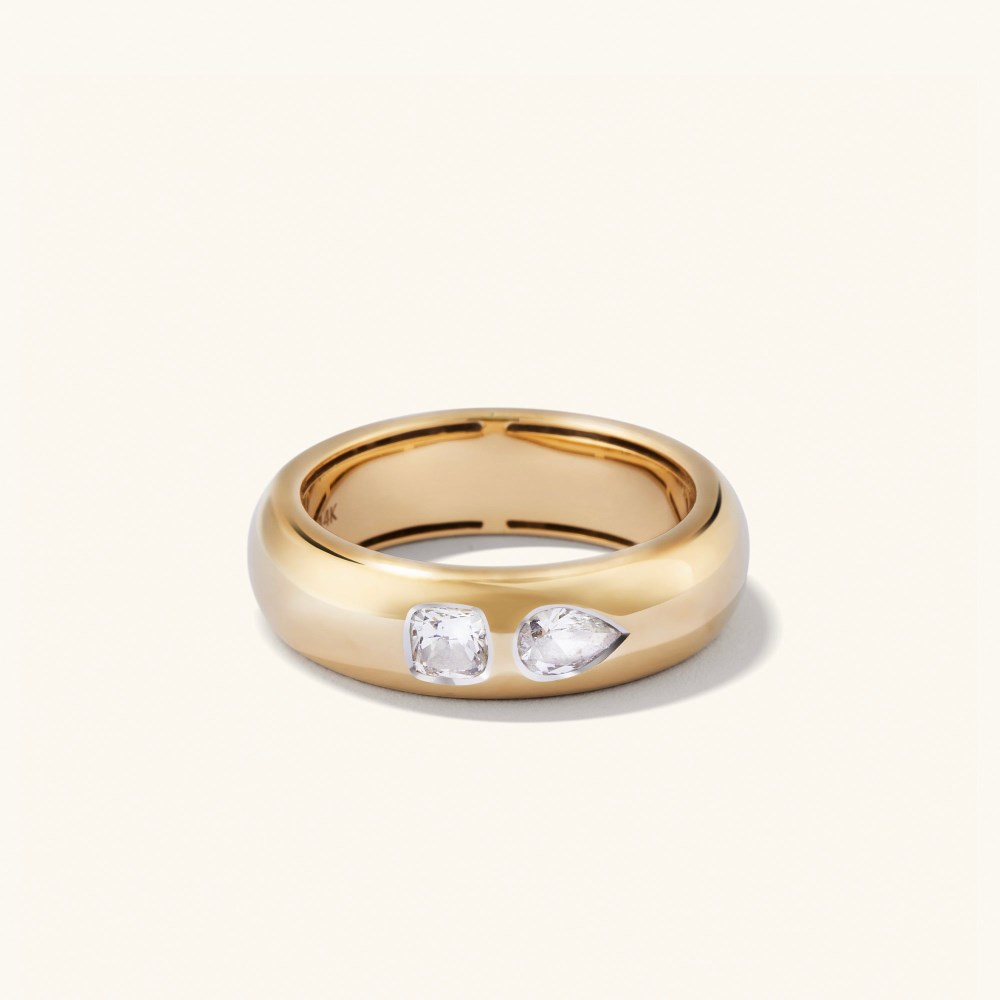 Mejuri Toi et Moi Diamond Ring - 14k Yellow Gold Canada Store