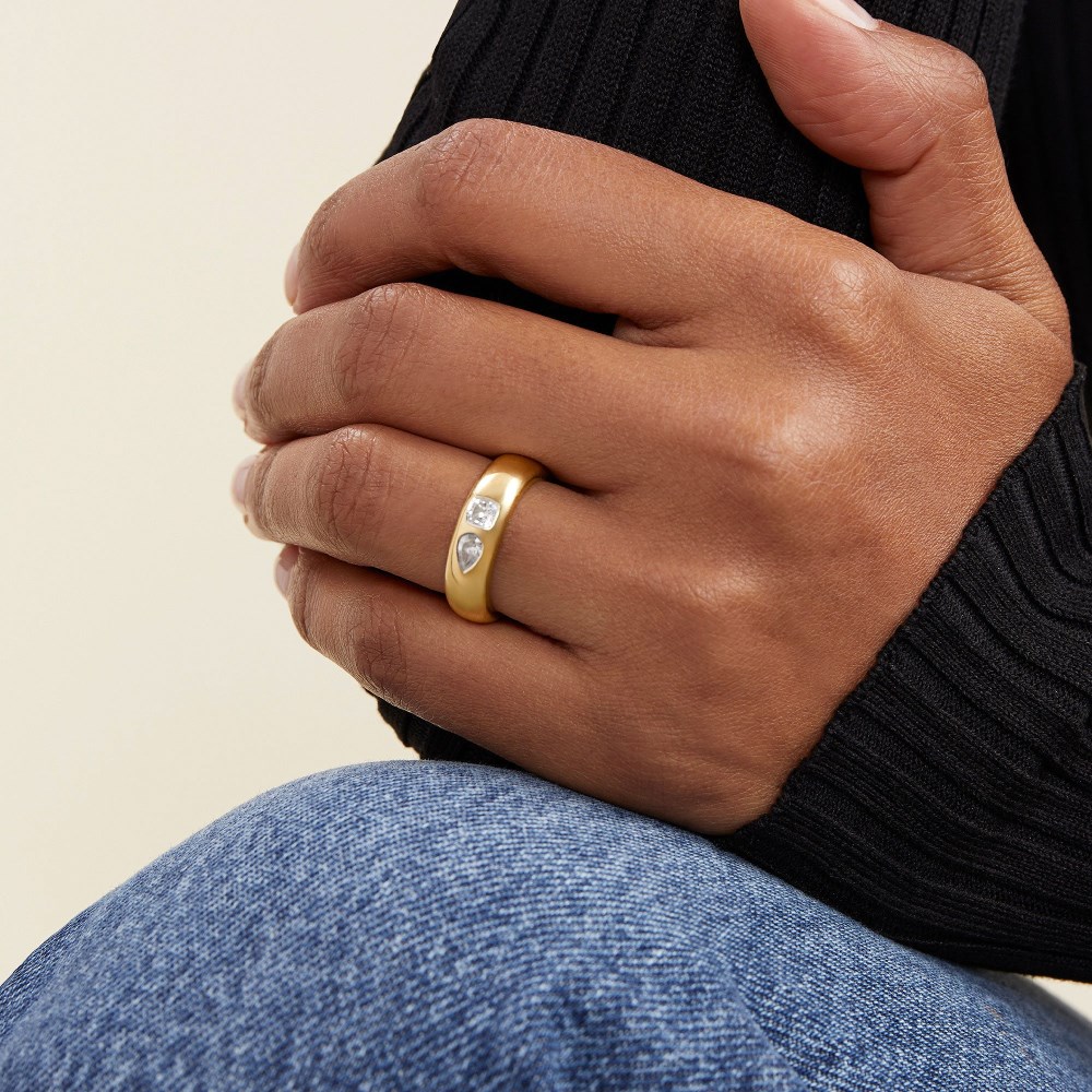 Mejuri Toi et Moi Diamond Ring - 14k Yellow Gold Canada Store