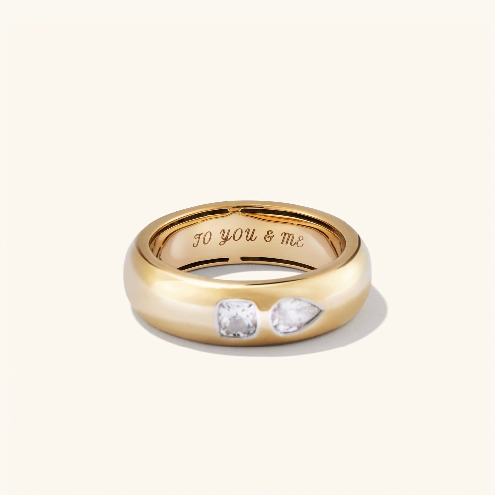 Mejuri Toi et Moi Diamond Ring - 14k Yellow Gold Canada Store