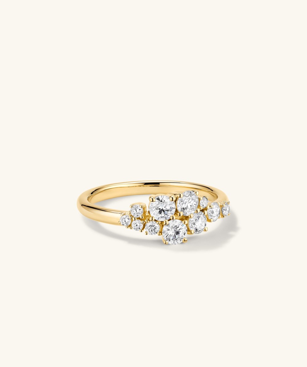 Mejuri Diamonds Cluster Ring - 14k Yellow Gold Canada Store