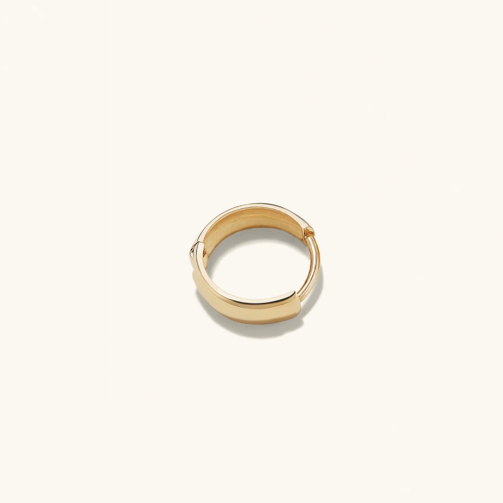 Mejuri Single Bold Huggie Hoop - 14k Yellow Gold Canada Store