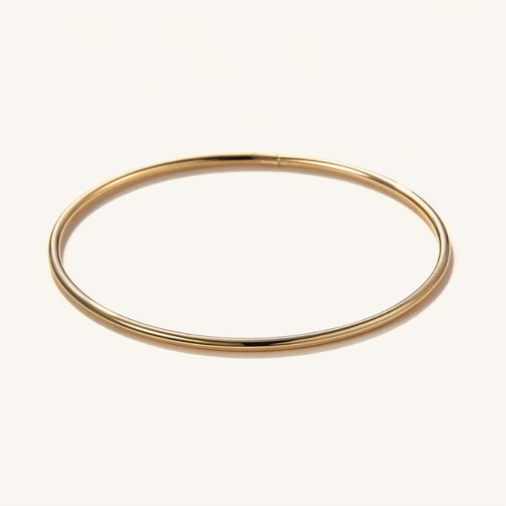 Mejuri Thin Flexi Bangle - 14k Yellow Gold Canada Store