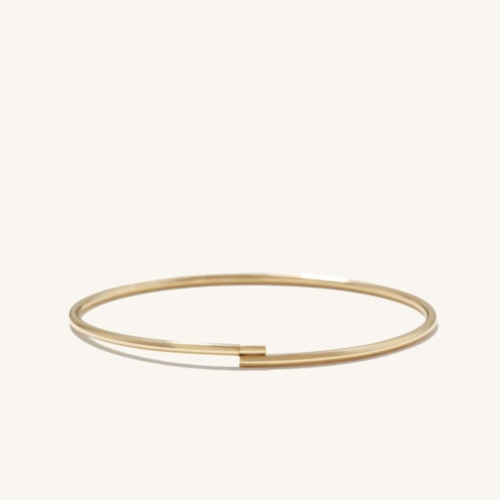 Mejuri Thin Flexi Bangle - 14k Yellow Gold Canada Store