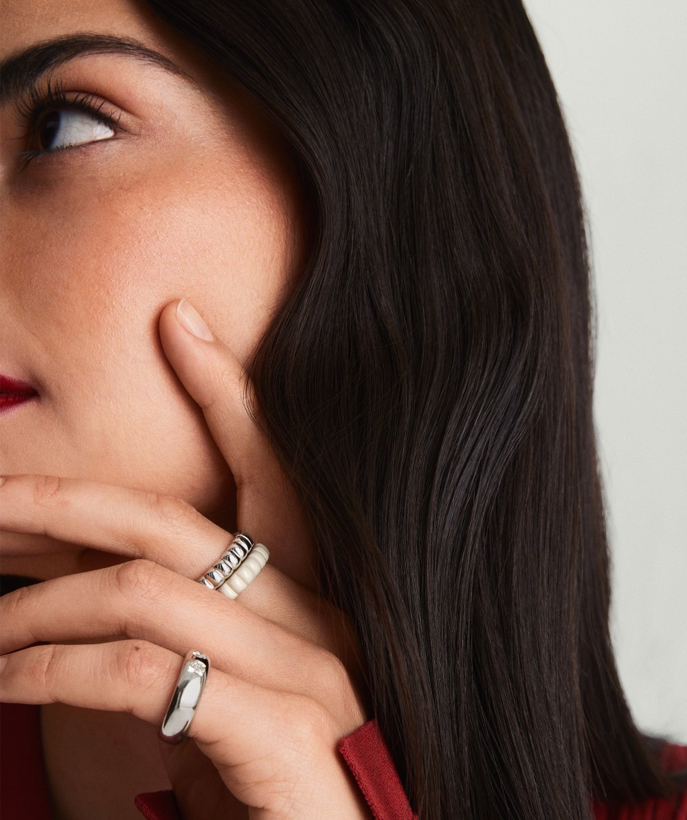 Mejuri Charlotte Slim Ring - Sterling Silver Canada Store