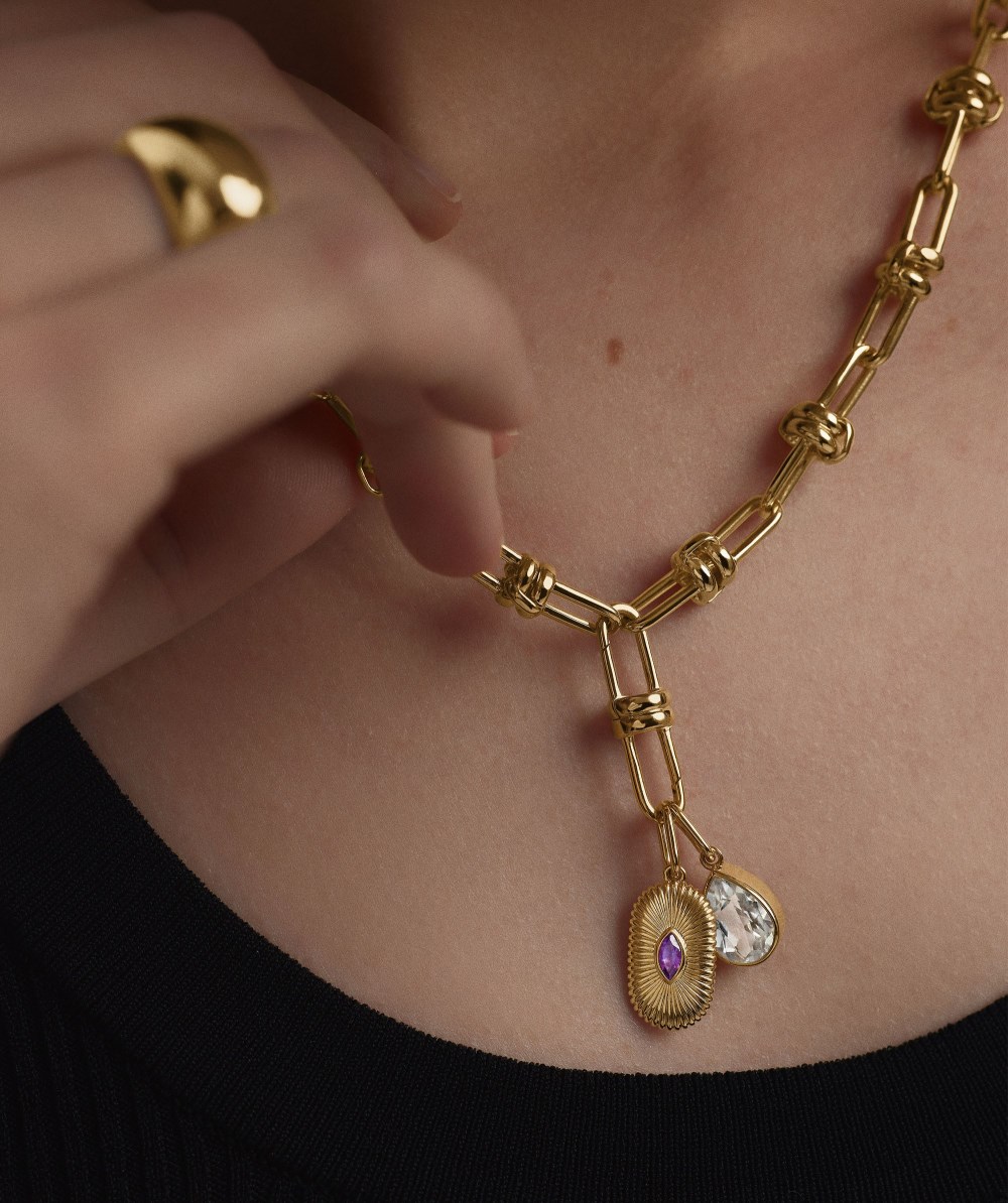 Mejuri Texture Tag - Gold Vermeil Canada Store