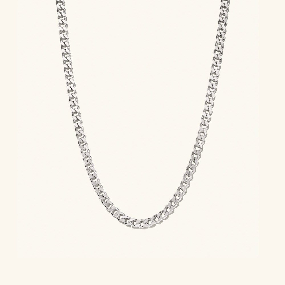 Mejuri 5mm Curb Chain Necklace - Sterling Silver Canada Store