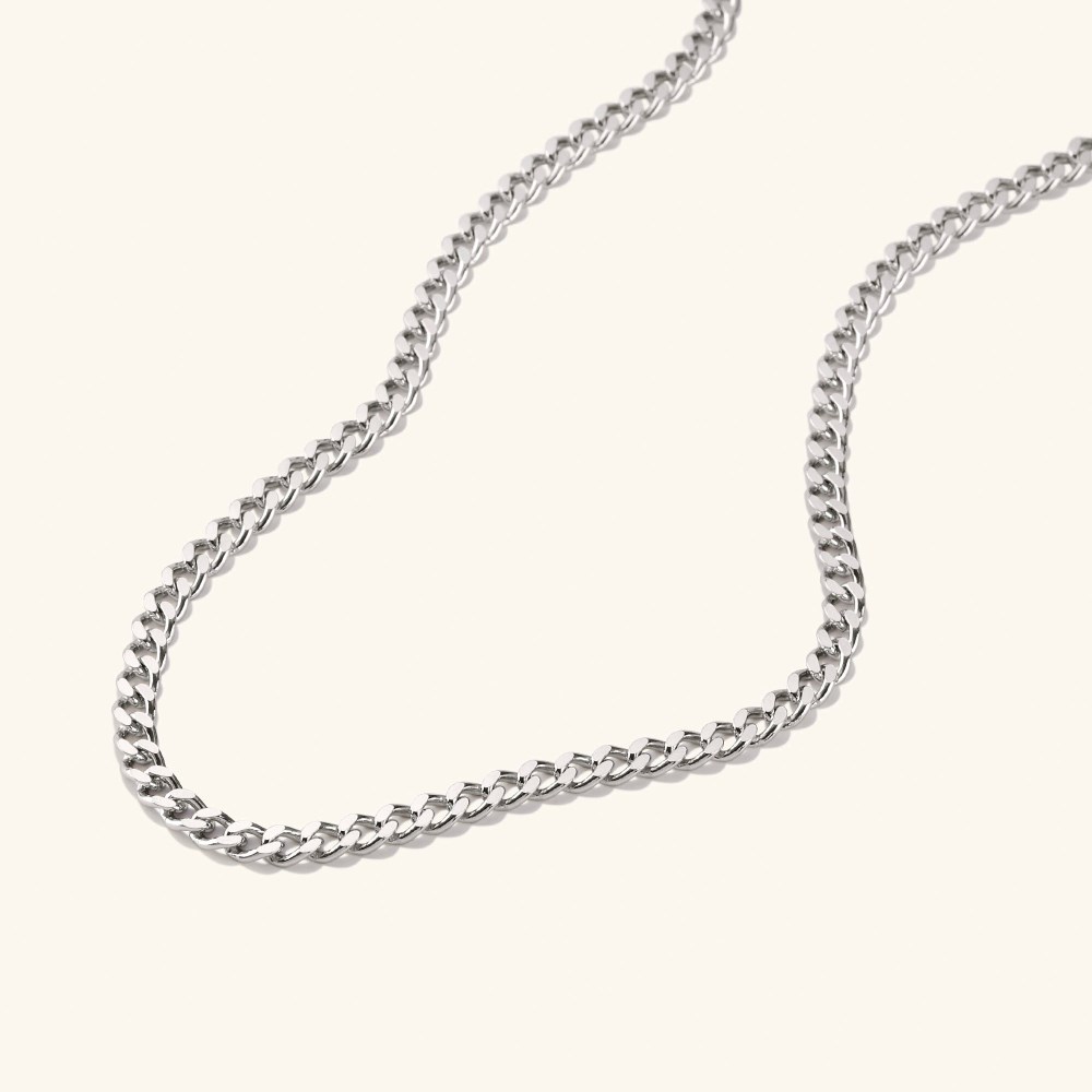 Mejuri 5mm Curb Chain Necklace - Sterling Silver Canada Store