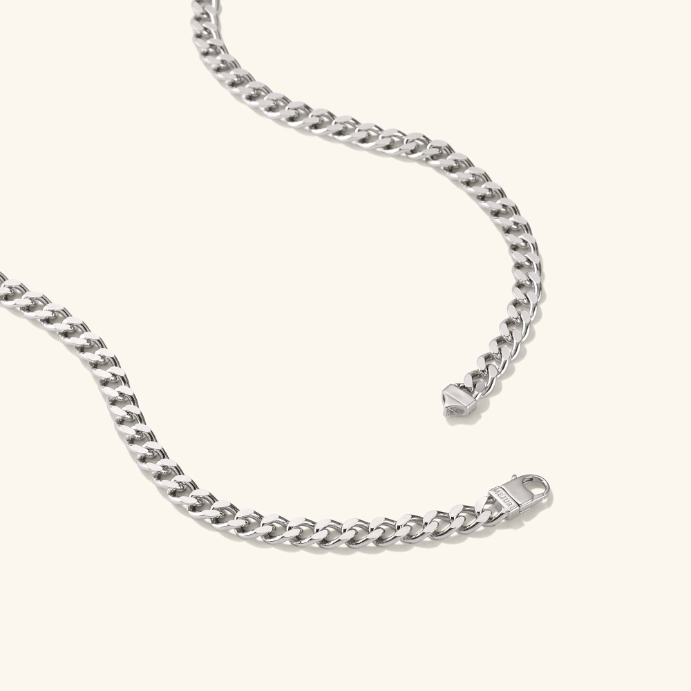 Mejuri 5mm Curb Chain Necklace - Sterling Silver Canada Store