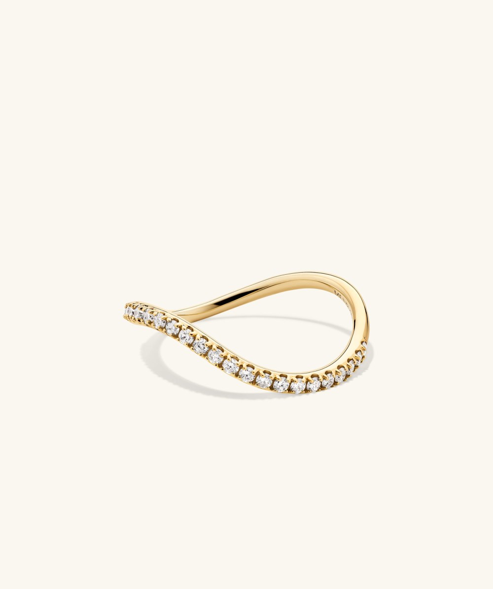 Mejuri D?me Figure Pavﾨﾦ Diamond Ring - 14k Yellow Gold Canada Store